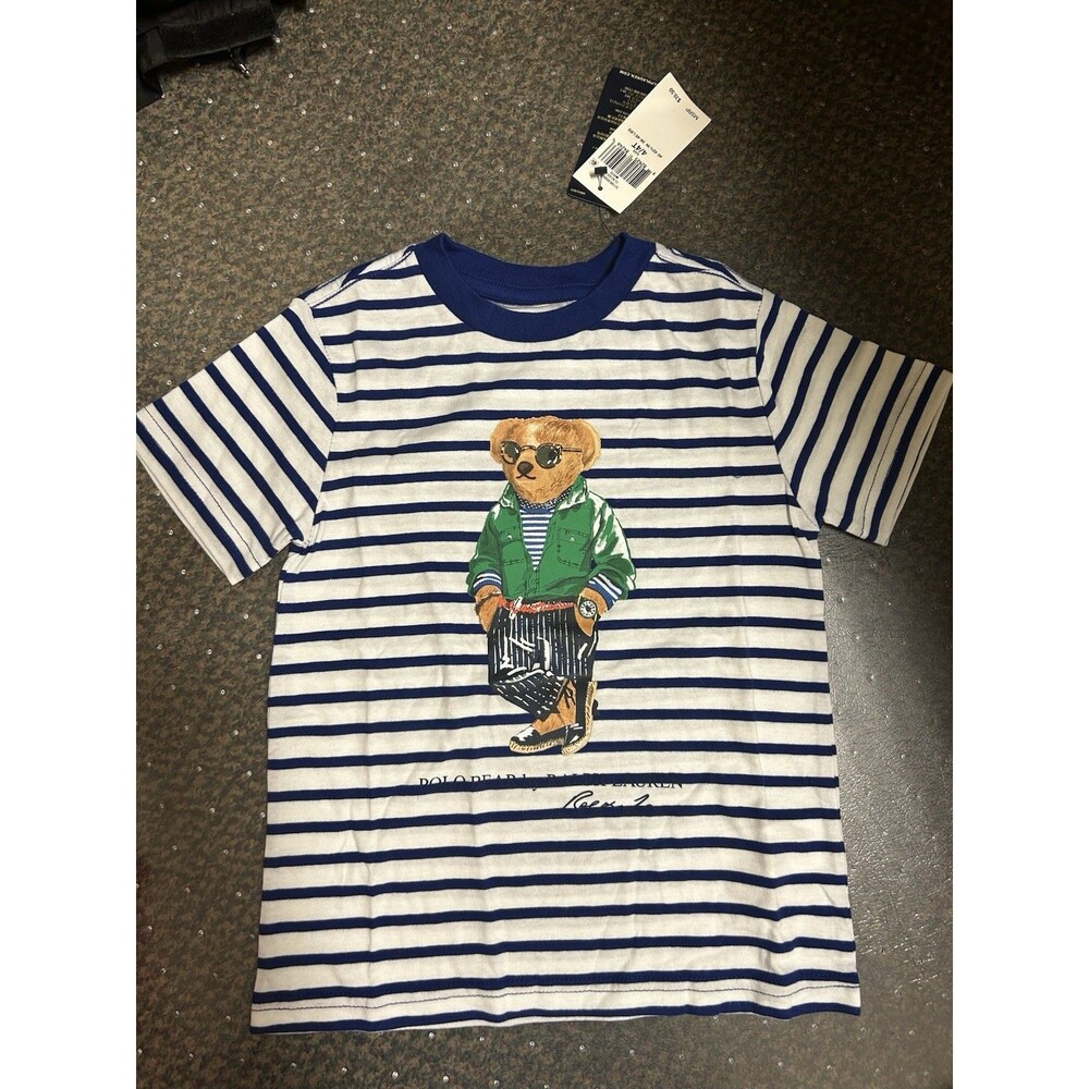 Boys POLO RALPH LAUREN Polo Bear T-Shirt. Size 4